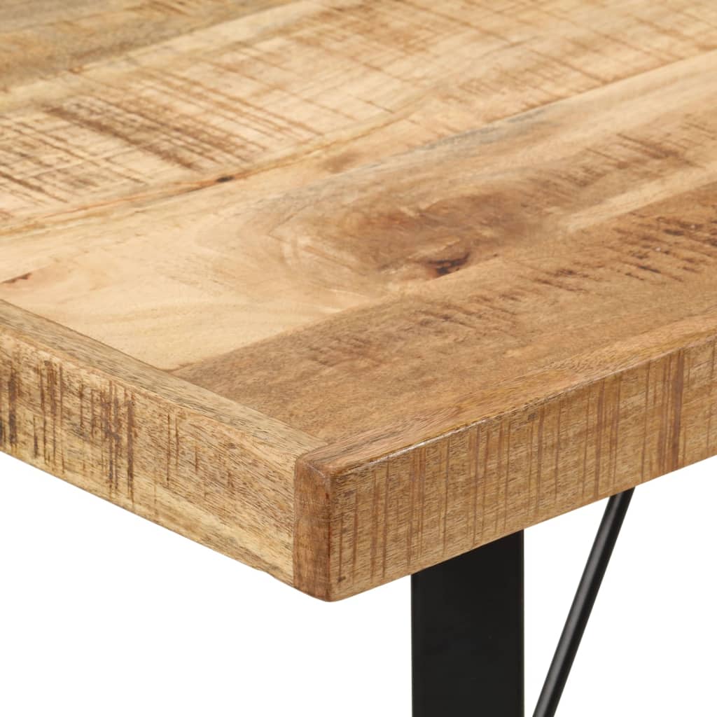 vidaXL Masă de bar, 110x55x107 cm, lemn masiv de mango și fier vidaXL Masă de bar, 110x55x107 cm, lemn masiv de mango și fier
