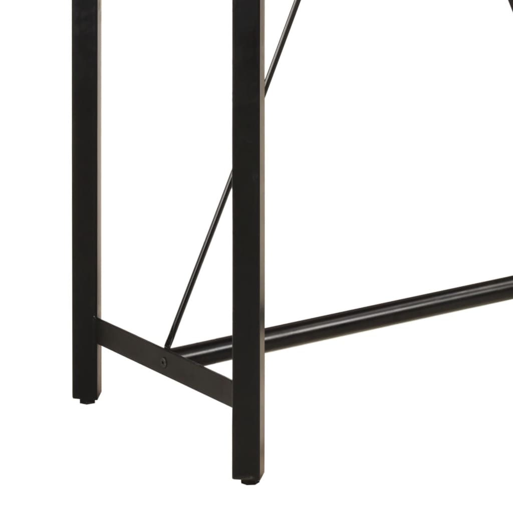 vidaXL Masă de bar, 110x55x107 cm, lemn masiv de mango și fier vidaXL Masă de bar, 110x55x107 cm, lemn masiv de mango și fier