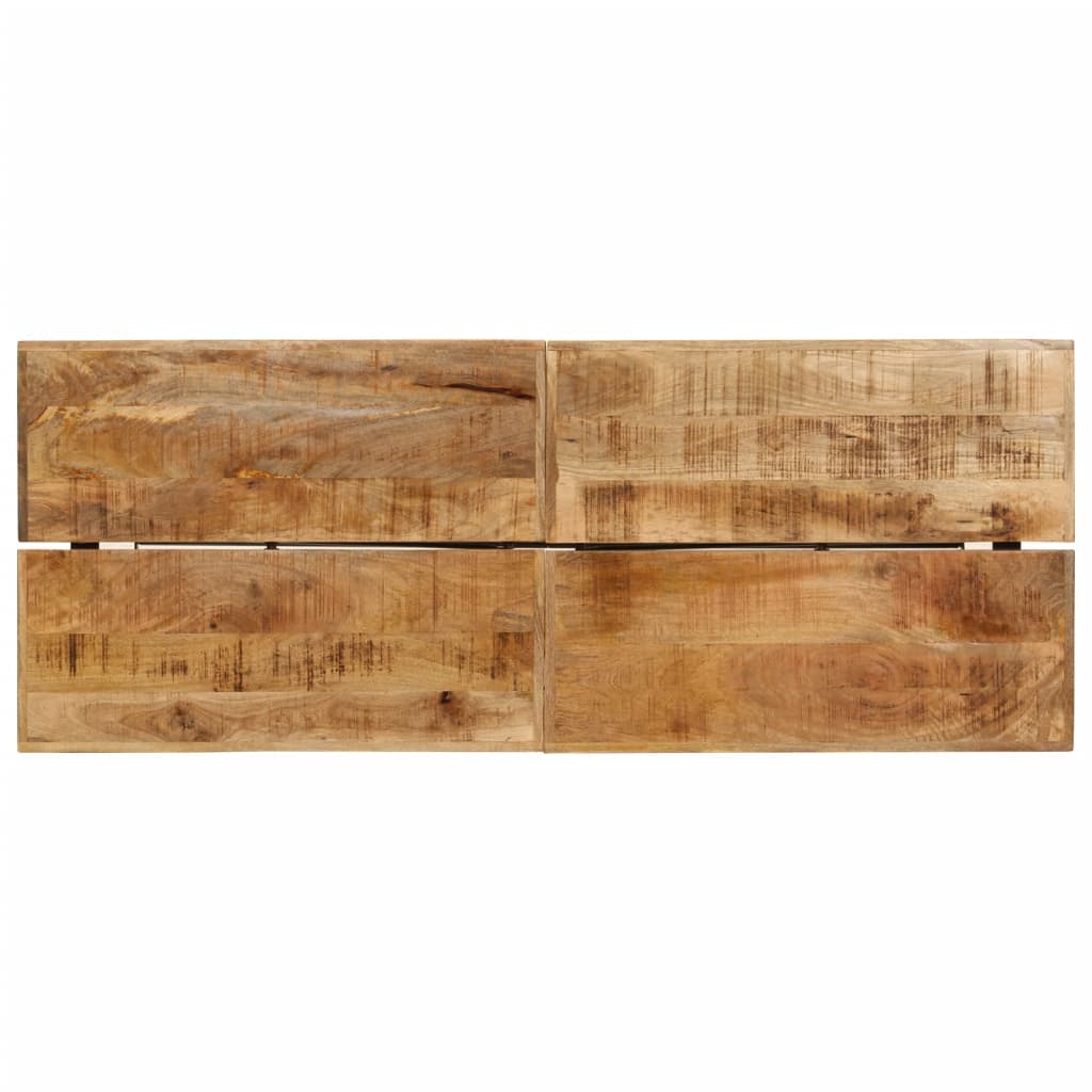 vidaXL Masa de bar, 180x70x107 cm, lemn masiv de mango și fier vidaXL Masa de bar, 180x70x107 cm, lemn masiv de mango și fier