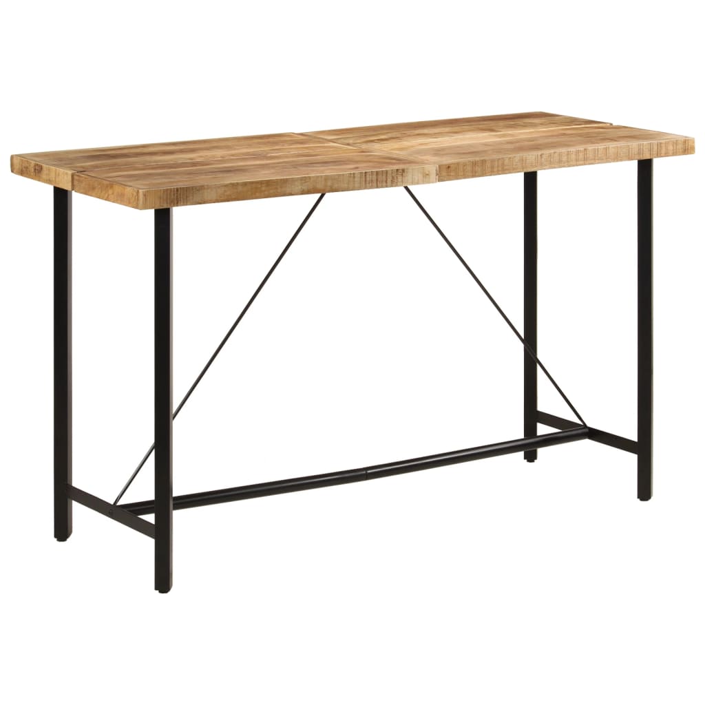vidaXL Masa de bar, 180x70x107 cm, lemn masiv de mango și fier vidaXL Masa de bar, 180x70x107 cm, lemn masiv de mango și fier