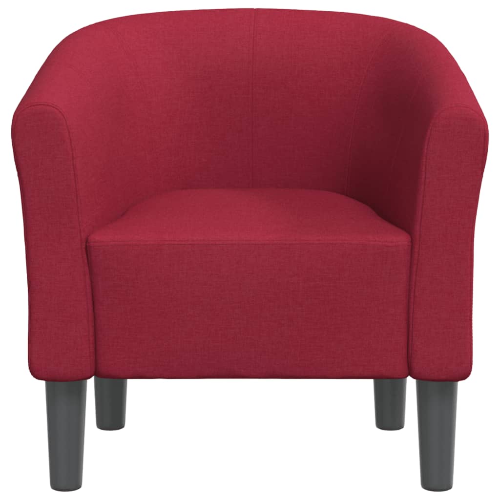 vidaXL Fotoliu tip cuvă, roșu vin, material textil vidaXL Fotoliu tip cuvă, roșu vin, material textil