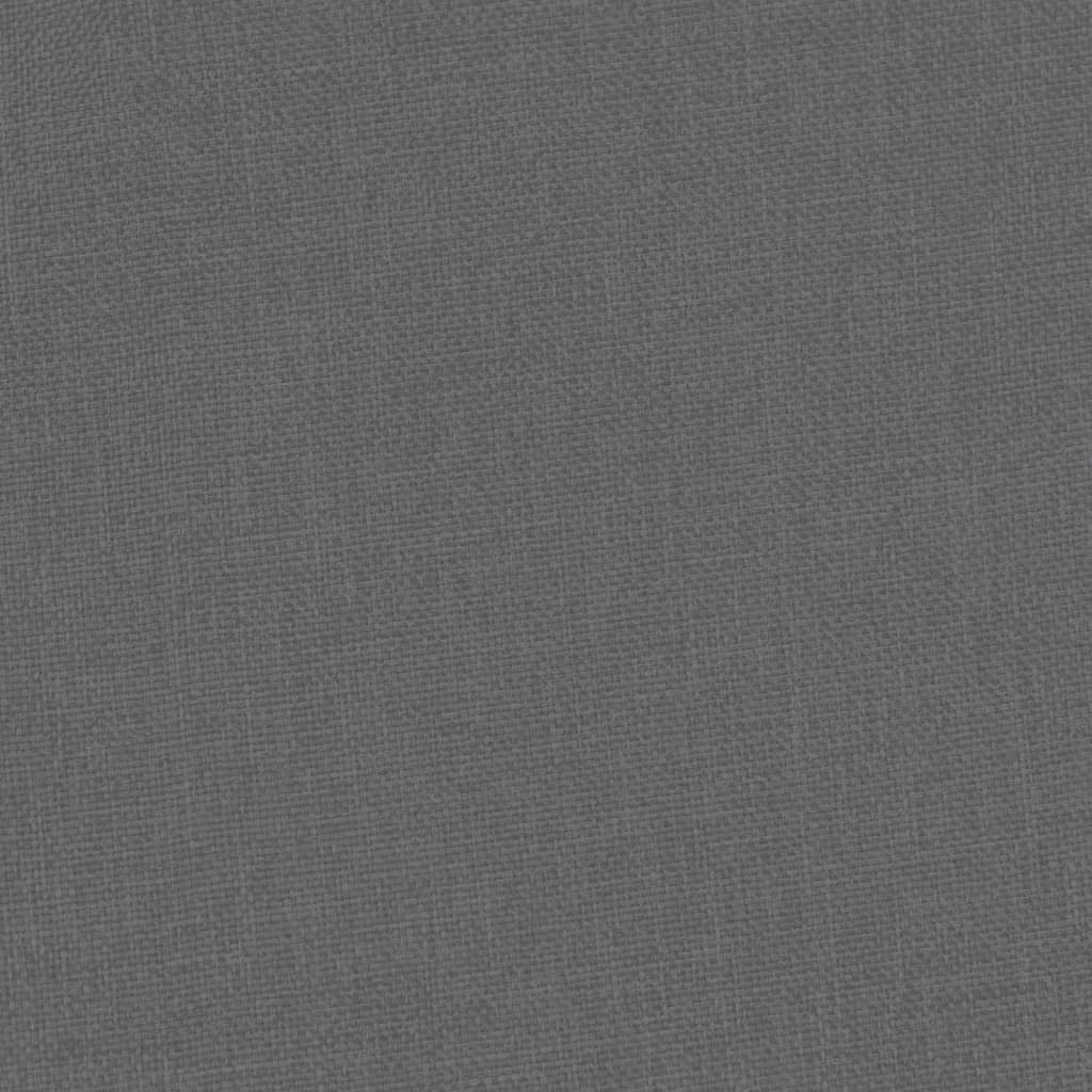 vidaXL Fotoliu tip cuvă, gri închis, material textil vidaXL Fotoliu tip cuvă, gri închis, material textil