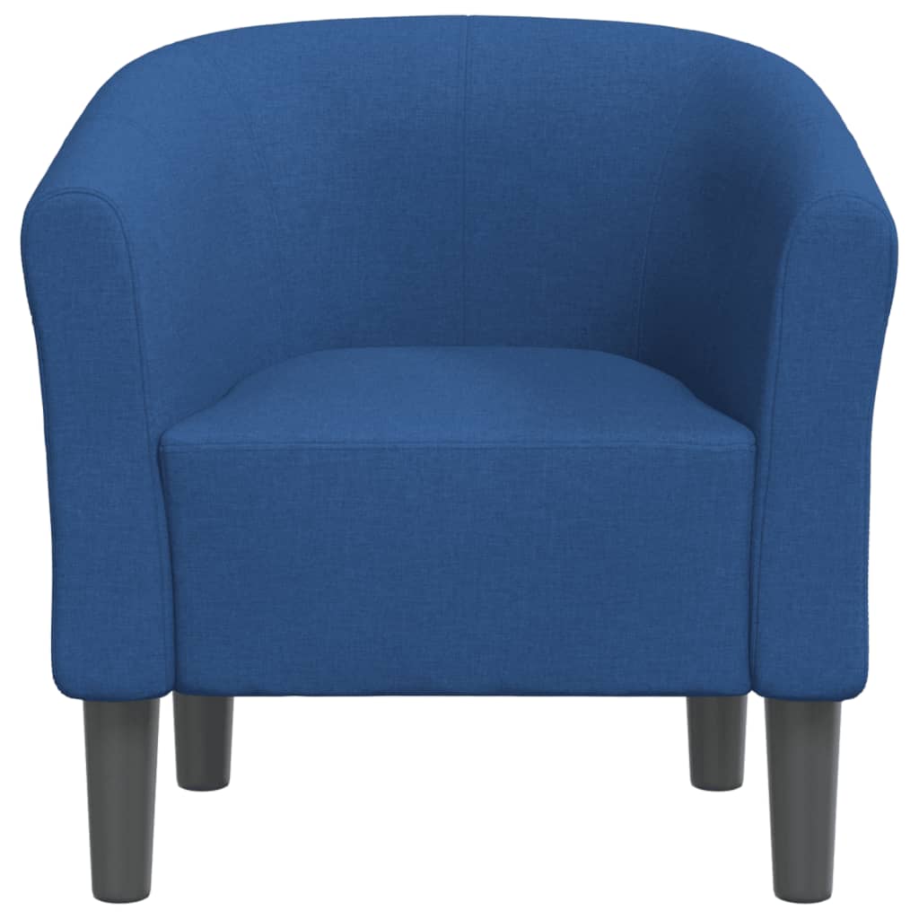 vidaXL Fotoliu tip cuvă, albastru, material textil