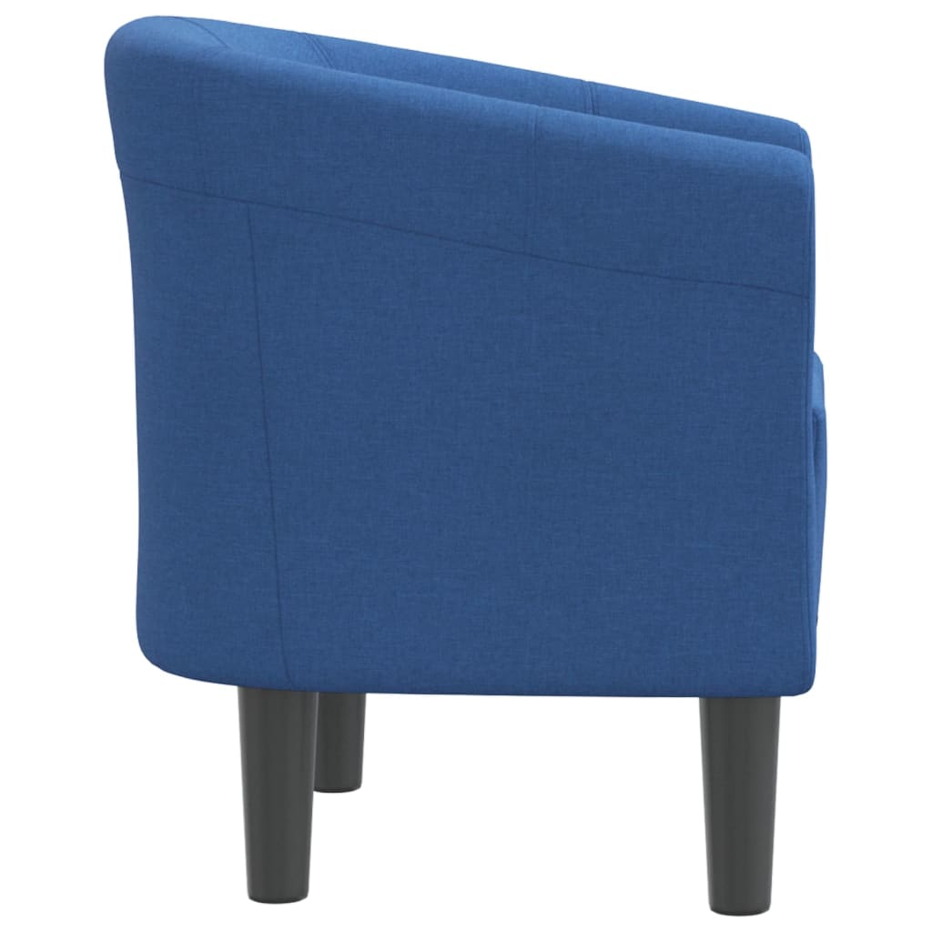vidaXL Fotoliu tip cuvă, albastru, material textil