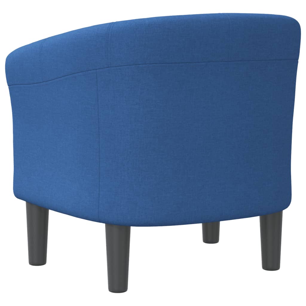 vidaXL Fotoliu tip cuvă, albastru, material textil