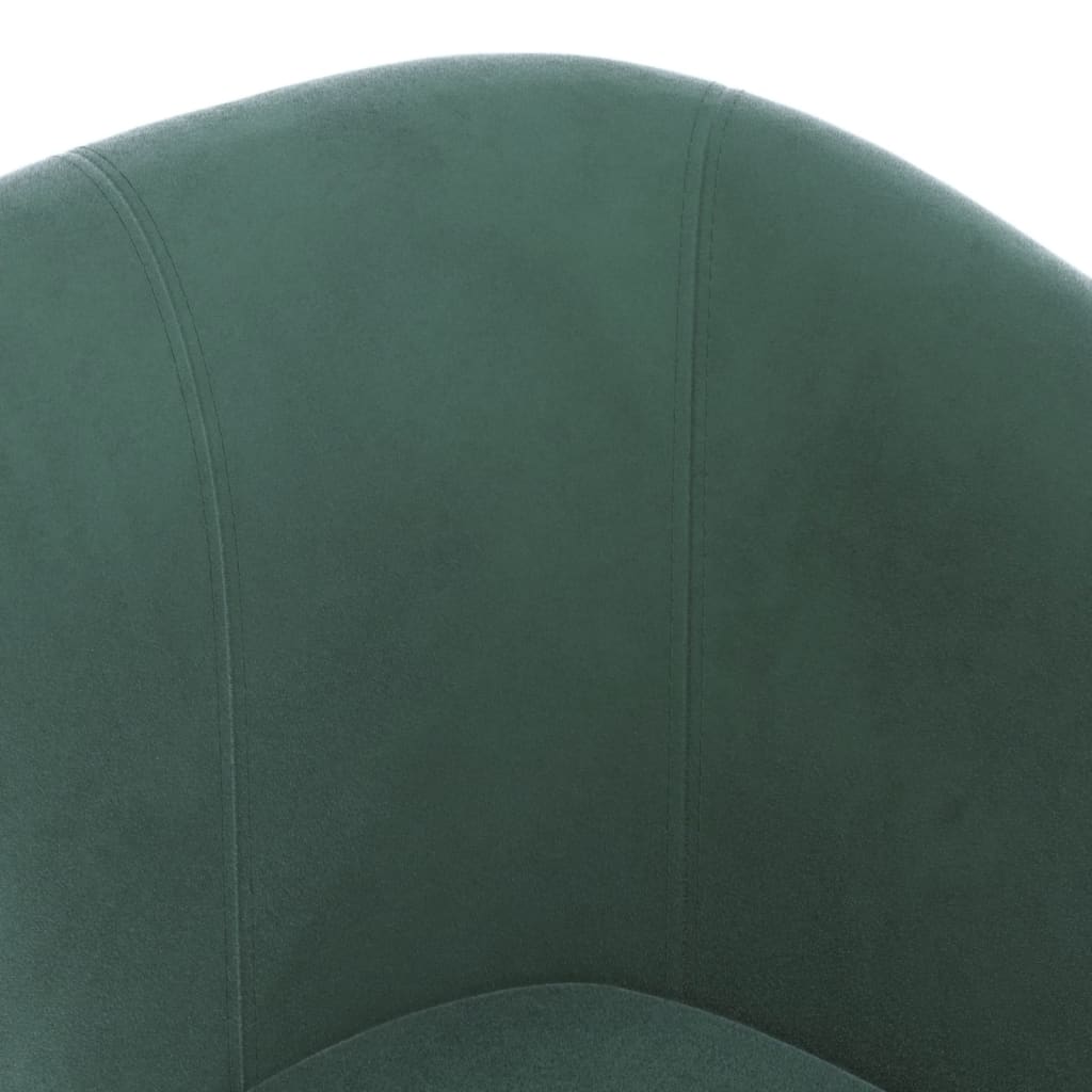 vidaXL Fotoliu tip cuvă, verde închis, catifea vidaXL Fotoliu tip cuvă, verde închis, catifea