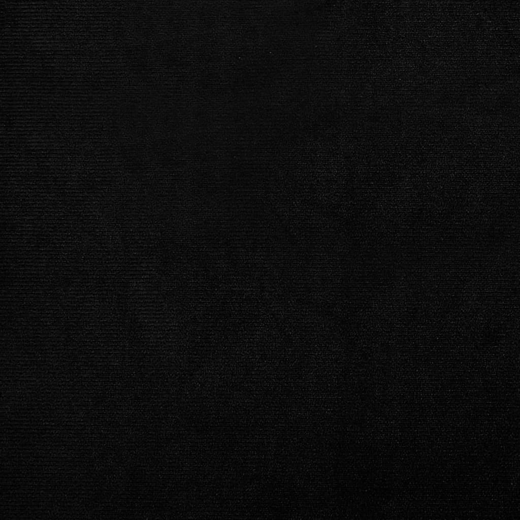 vidaXL Fotoliu tip cuvă, negru, catifea