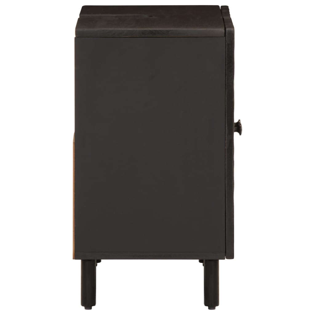 vidaXL Dulap chiuveta de baie, negru, 62x33x58 cm, lemn masiv de mango vidaXL Dulap chiuveta de baie, negru, 62x33x58 cm, lemn masiv de mango