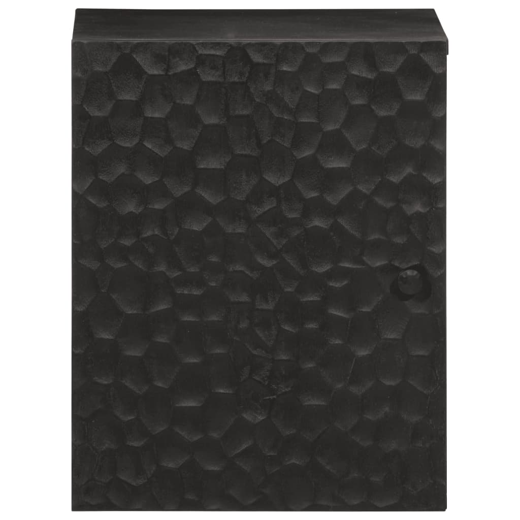 vidaXL Dulap de perete de baie, negru, 38x33x48cm, lemn masiv de mango vidaXL Dulap de perete de baie, negru, 38x33x48cm, lemn masiv de mango