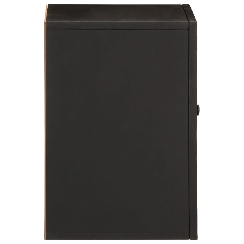 vidaXL Dulap de perete de baie, negru, 38x33x48cm, lemn masiv de mango vidaXL Dulap de perete de baie, negru, 38x33x48cm, lemn masiv de mango