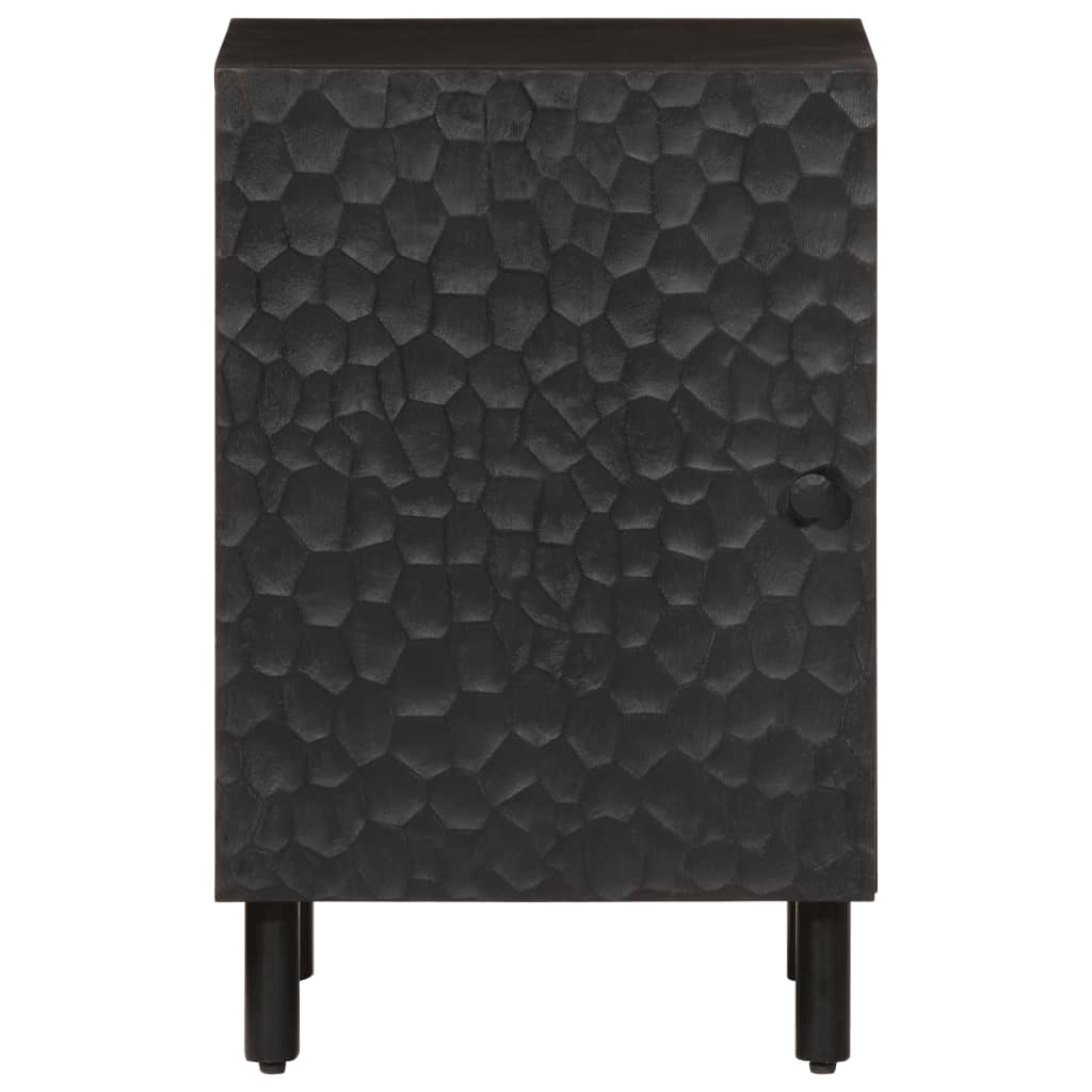 vidaXL Dulap de baie, negru, 38x33x58 cm, lemn masiv de mango vidaXL Dulap de baie, negru, 38x33x58 cm, lemn masiv de mango