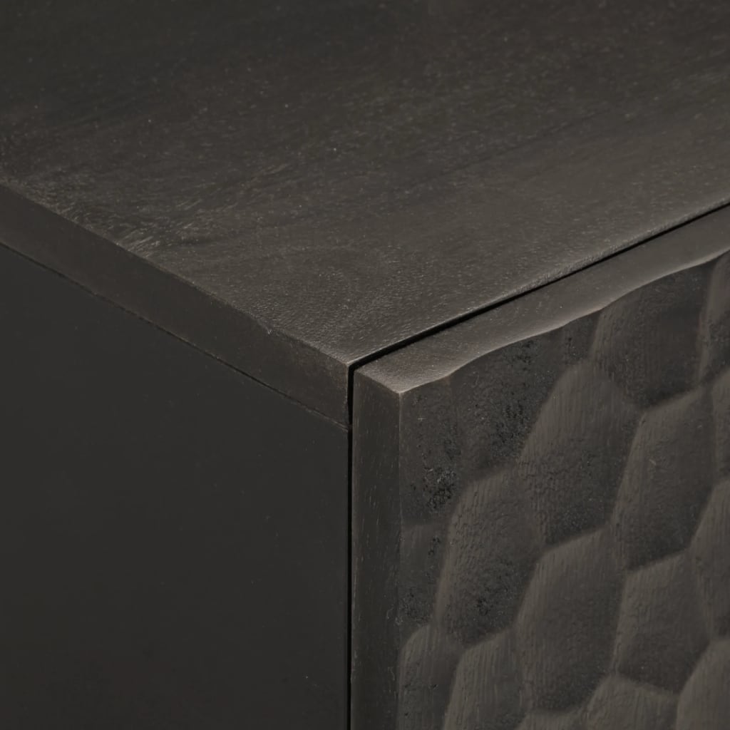 vidaXL Dulap de baie, negru, 38x33x58 cm, lemn masiv de mango vidaXL Dulap de baie, negru, 38x33x58 cm, lemn masiv de mango