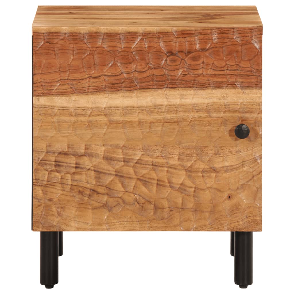 vidaXL Noptiere, 2 buc., 40x33x46 cm, lemn masiv de acacia vidaXL Noptiere, 2 buc., 40x33x46 cm, lemn masiv de acacia