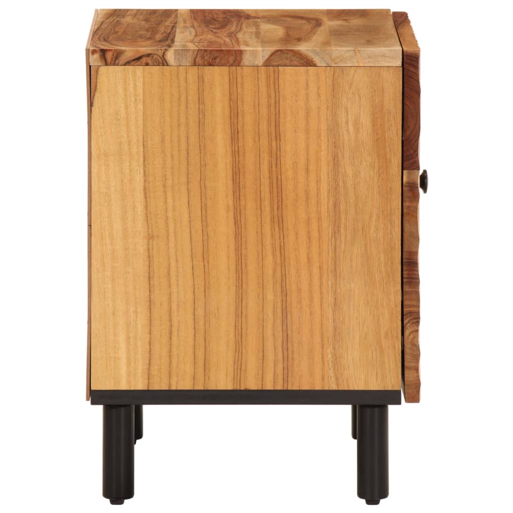 vidaXL Noptiere, 2 buc., 40x33x46 cm, lemn masiv de acacia vidaXL Noptiere, 2 buc., 40x33x46 cm, lemn masiv de acacia