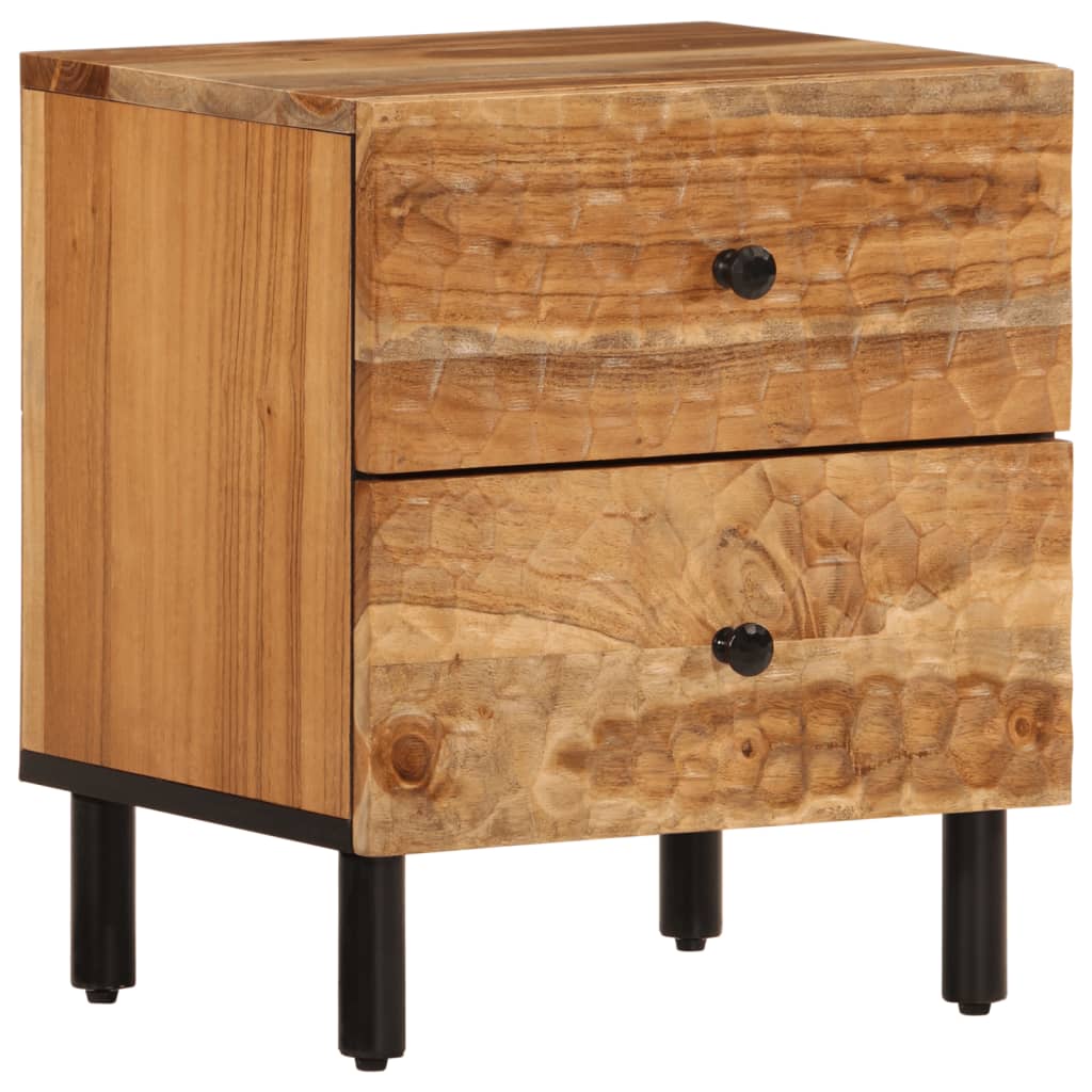 vidaXL Noptieră, 40x33x46 cm, lemn masiv de acacia vidaXL Noptieră, 40x33x46 cm, lemn masiv de acacia
