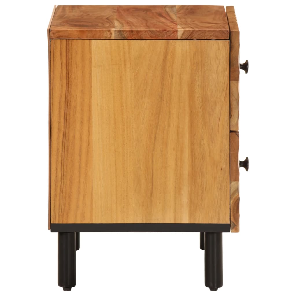 vidaXL Noptieră, 40x33x46 cm, lemn masiv de acacia vidaXL Noptieră, 40x33x46 cm, lemn masiv de acacia