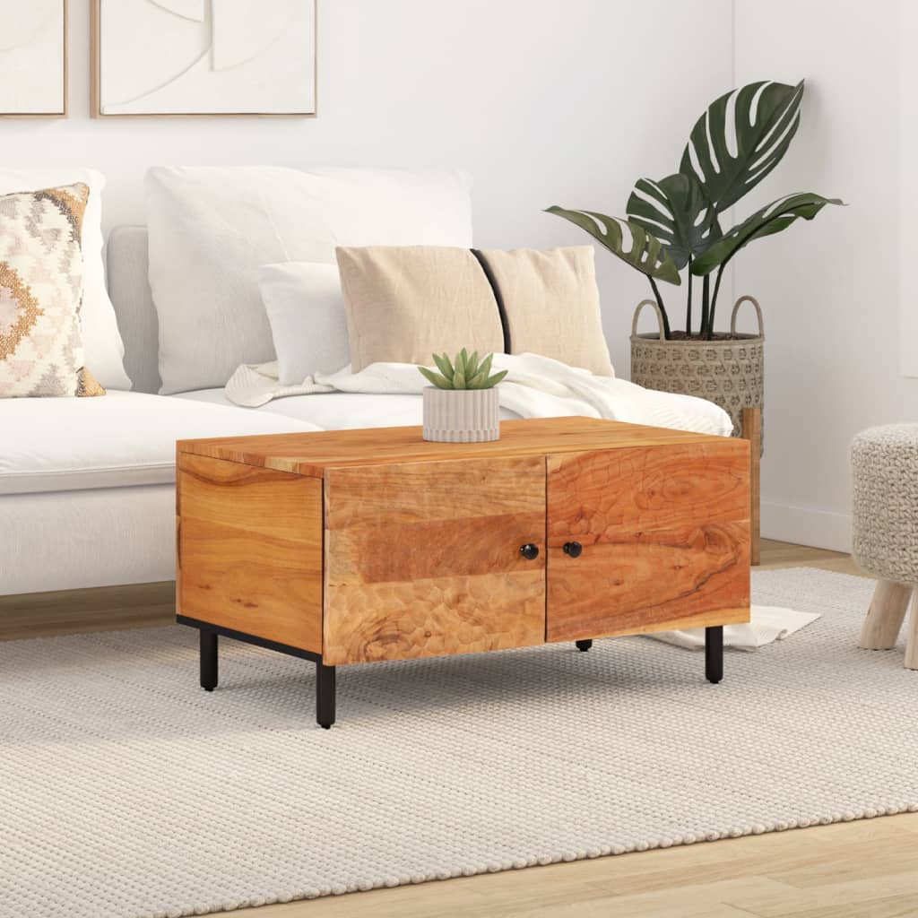 vidaXL Măsuță de cafea, 80x50x40 cm, lemn masiv de acacia vidaXL Măsuță de cafea, 80x50x40 cm, lemn masiv de acacia