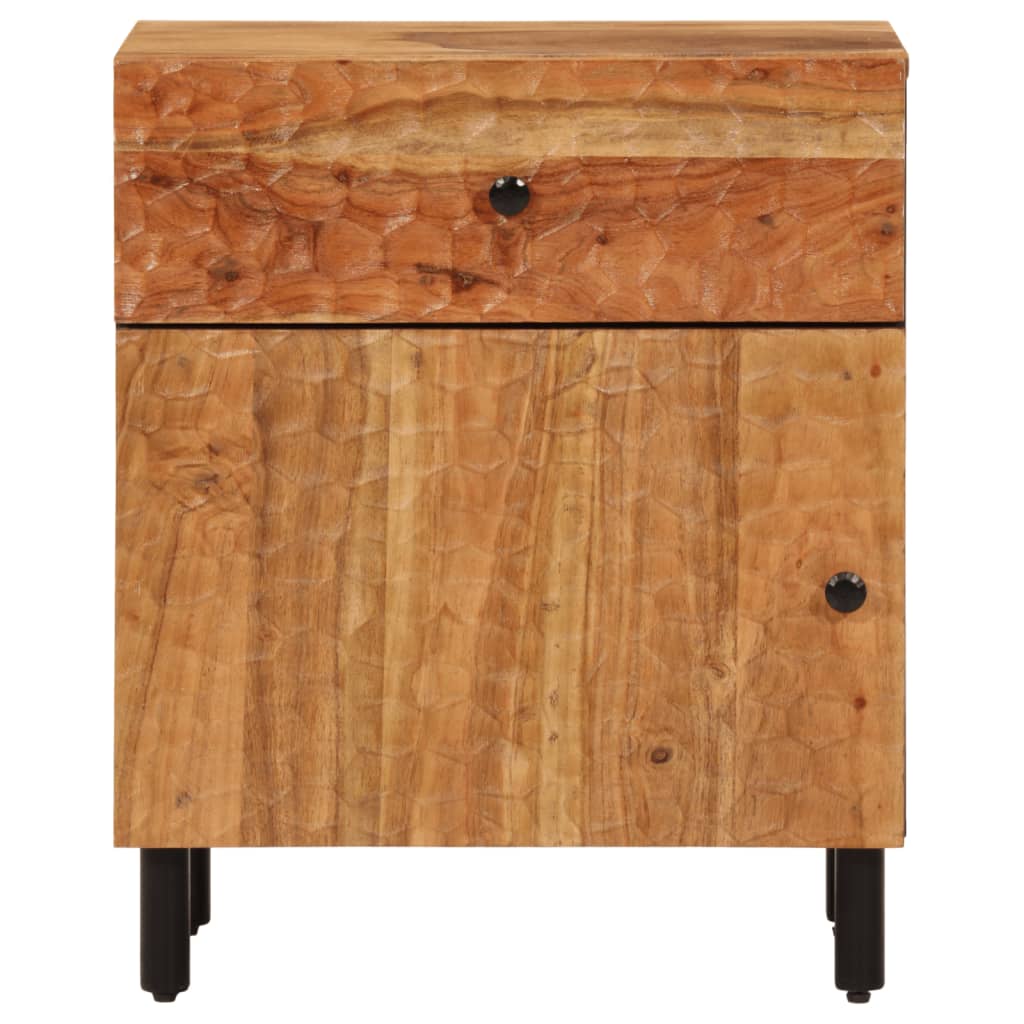 vidaXL Noptieră, 50x33x60 cm, lemn masiv de acacia