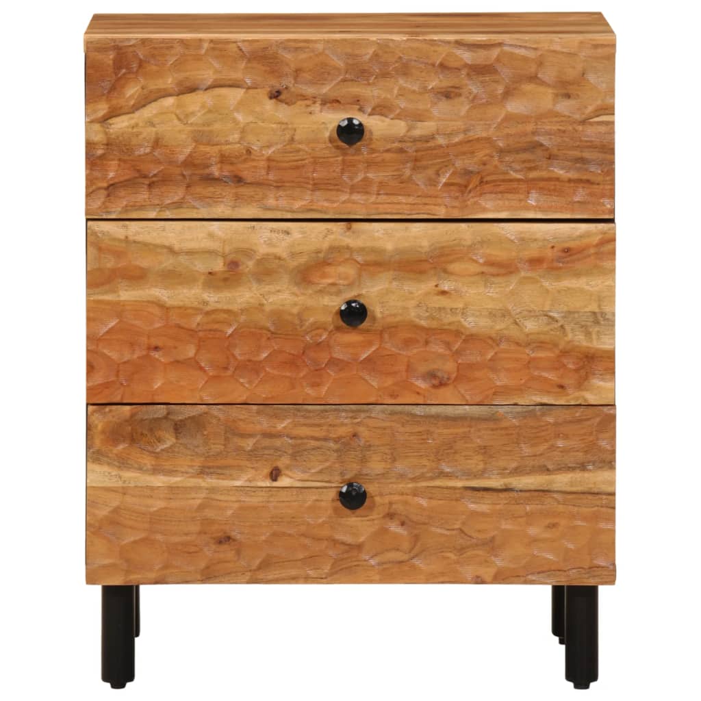 vidaXL Noptieră, 50x33x60 cm, lemn masiv de acacia