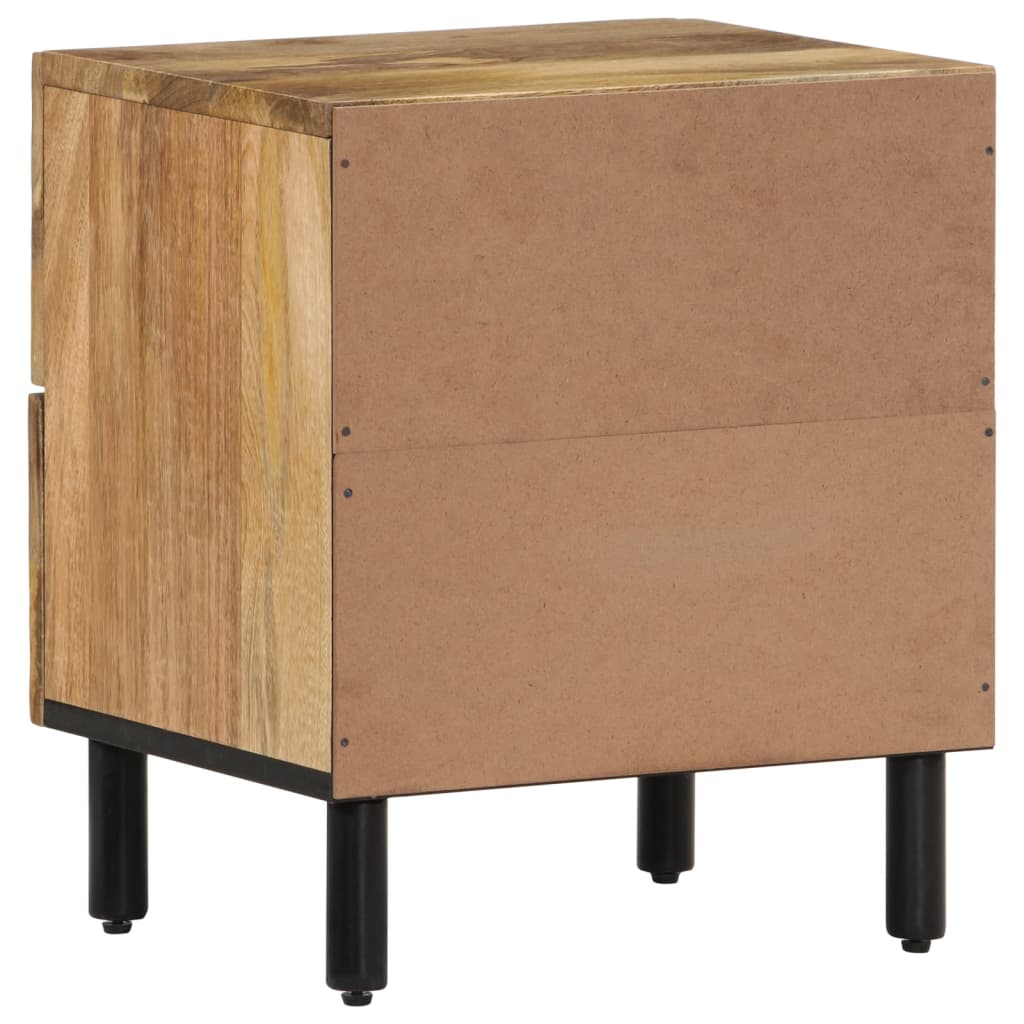 vidaXL Noptiere, 2 buc., 40x33x46 cm, lemn masiv de acacia vidaXL Noptiere, 2 buc., 40x33x46 cm, lemn masiv de acacia