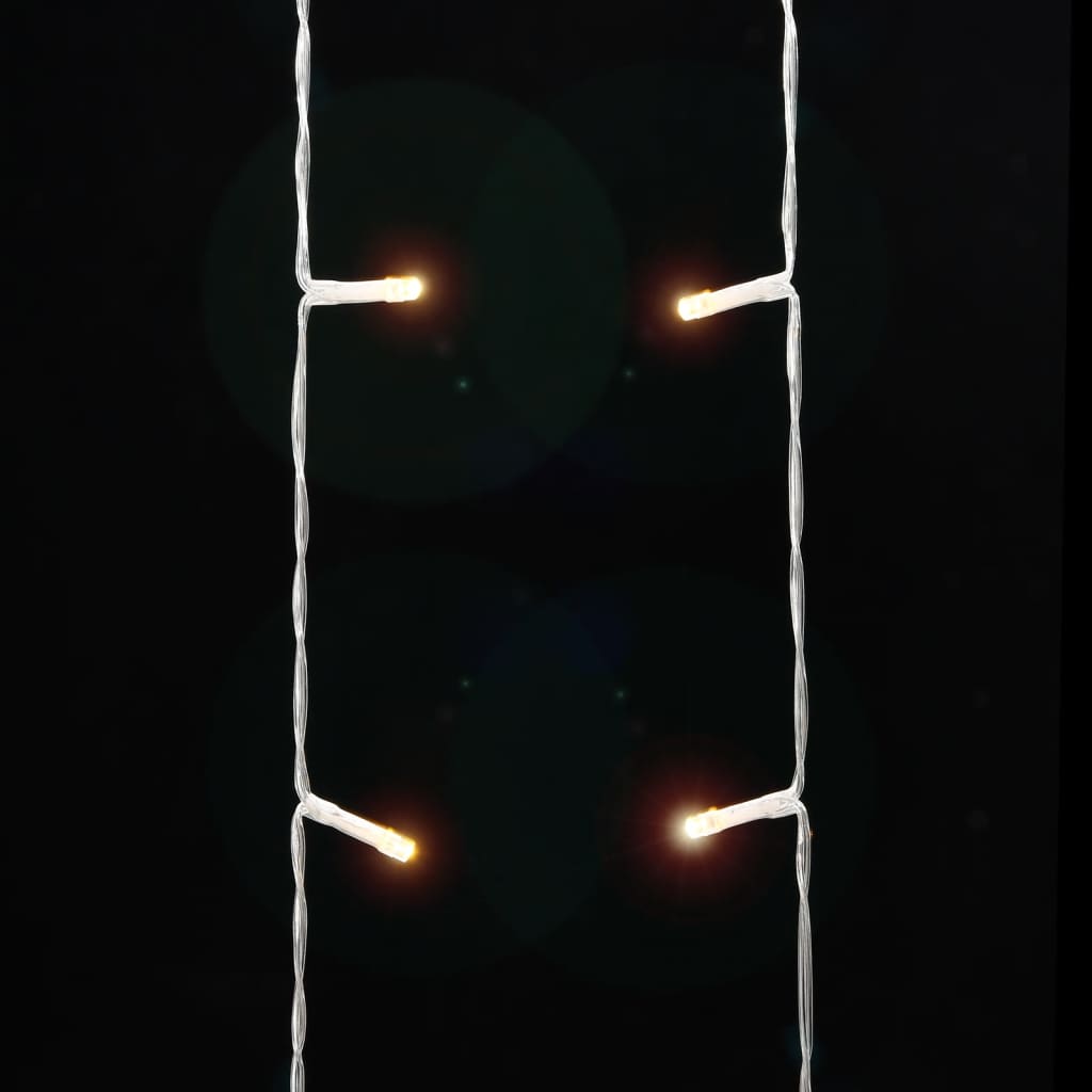 vidaXL Instalație brad de Crăciun 320 LED-uri, alb cald, 375 cm