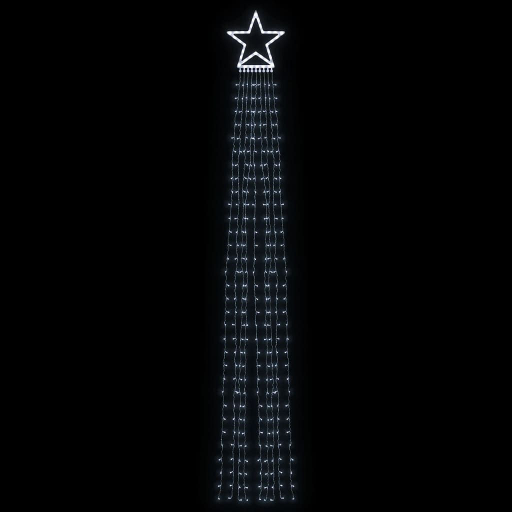 vidaXL Instalație brad de Crăciun 320 LED-uri, alb rece, 375 cm vidaXL Instalație brad de Crăciun 320 LED-uri, alb rece, 375 cm