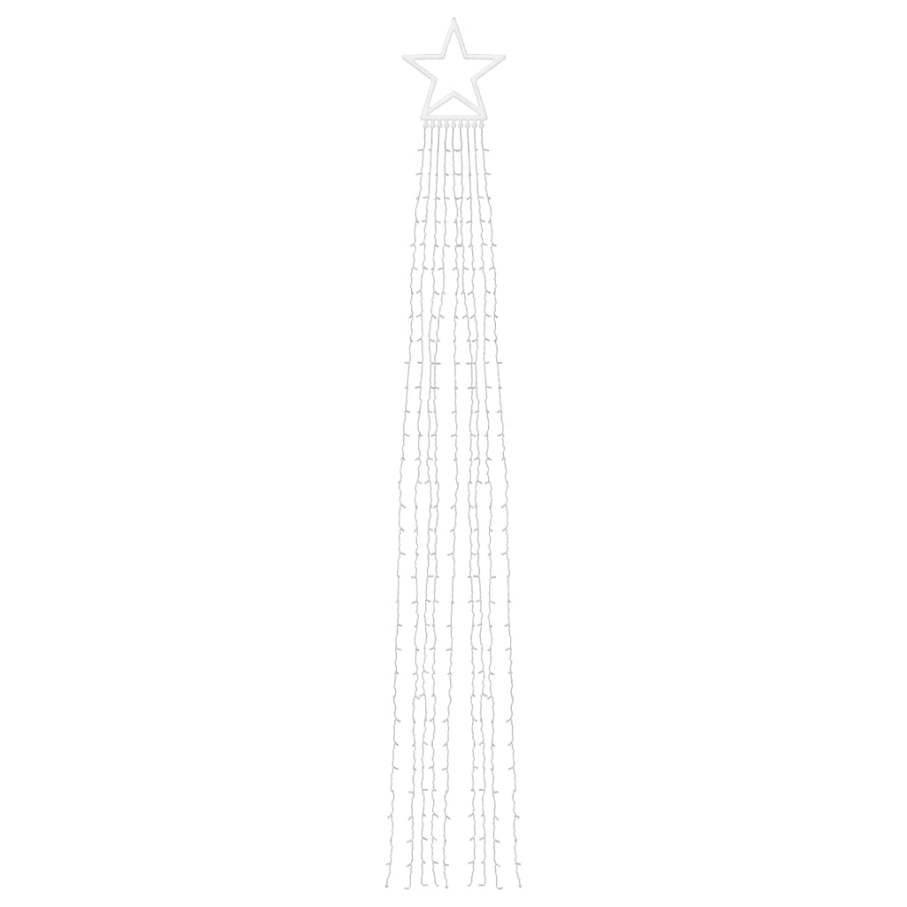 vidaXL Instalație brad de Crăciun 320 LED-uri, alb rece, 375 cm vidaXL Instalație brad de Crăciun 320 LED-uri, alb rece, 375 cm
