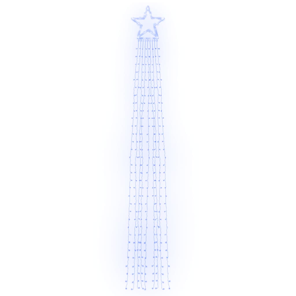 vidaXL Lumină pentru brad de Crăciun 320 LED-uri albastru 375 cm vidaXL Lumină pentru brad de Crăciun 320 LED-uri albastru 375 cm