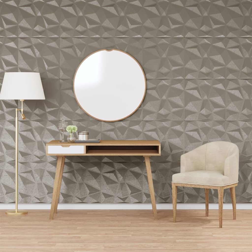 vidaXL Panouri de perete 48 buc. gri beton 50x50 cm XPS 12 m² diamant vidaXL Panouri de perete 48 buc. gri beton 50x50 cm XPS 12 m² diamant