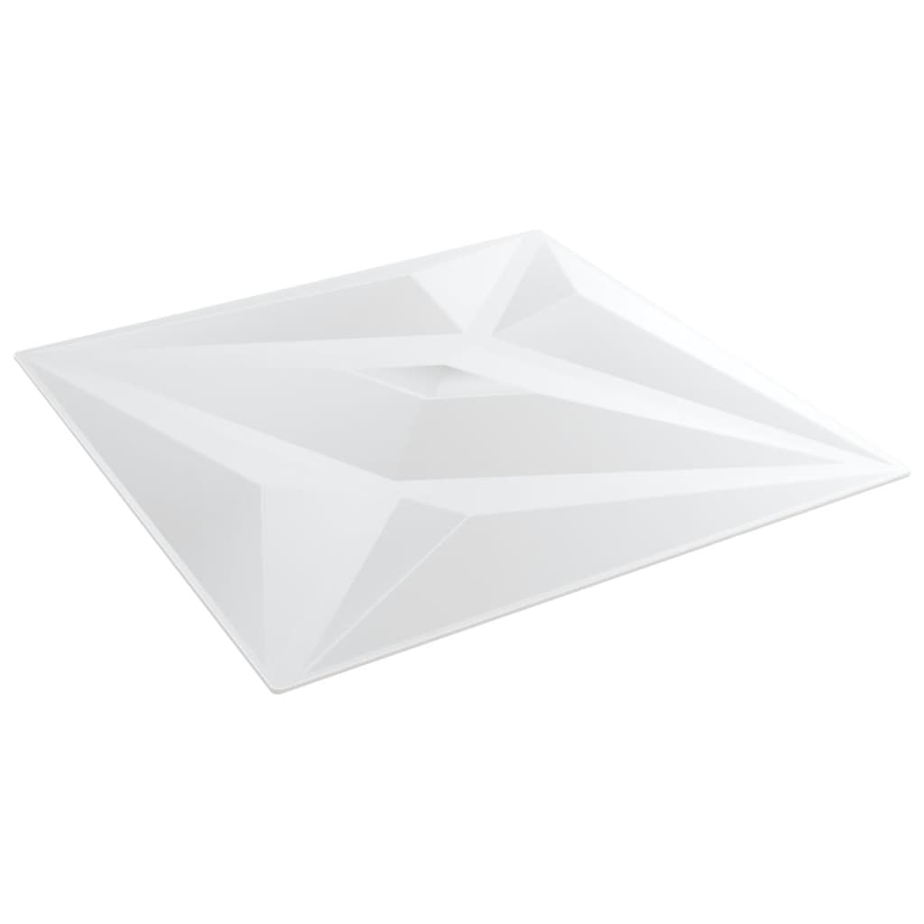 vidaXL Panouri de perete 12 buc. alb 50x50 cm XPS 3 m² stea vidaXL Panouri de perete 12 buc. alb 50x50 cm XPS 3 m² stea