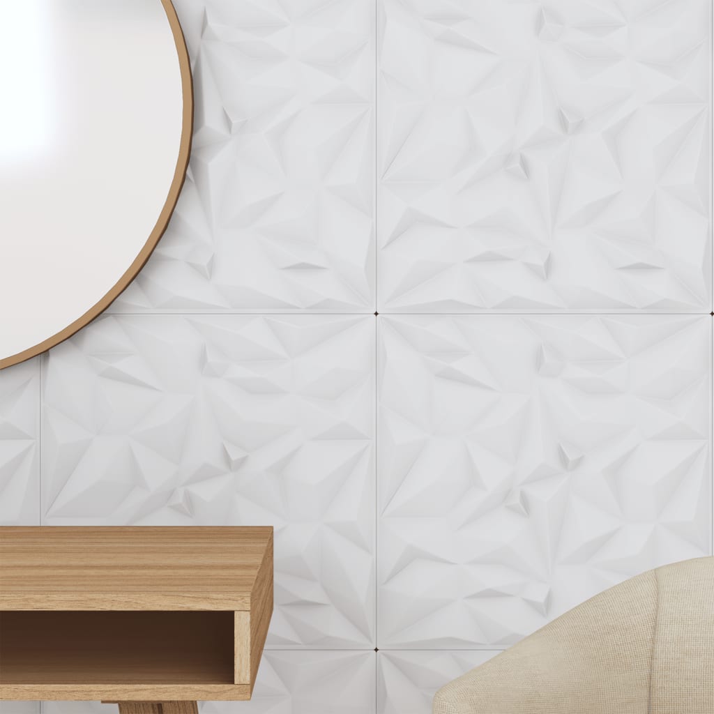 vidaXL Panouri de perete 24 buc. alb 50x50 cm XPS 6 m² ametist vidaXL Panouri de perete 24 buc. alb 50x50 cm XPS 6 m² ametist