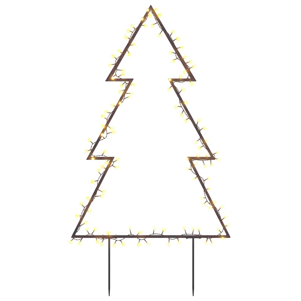 vidaXL Decorațiune brad cu lumini de Crăciun cu țăruși, 115 LED, 90 cm vidaXL Decorațiune brad cu lumini de Crăciun cu țăruși, 115 LED, 90 cm