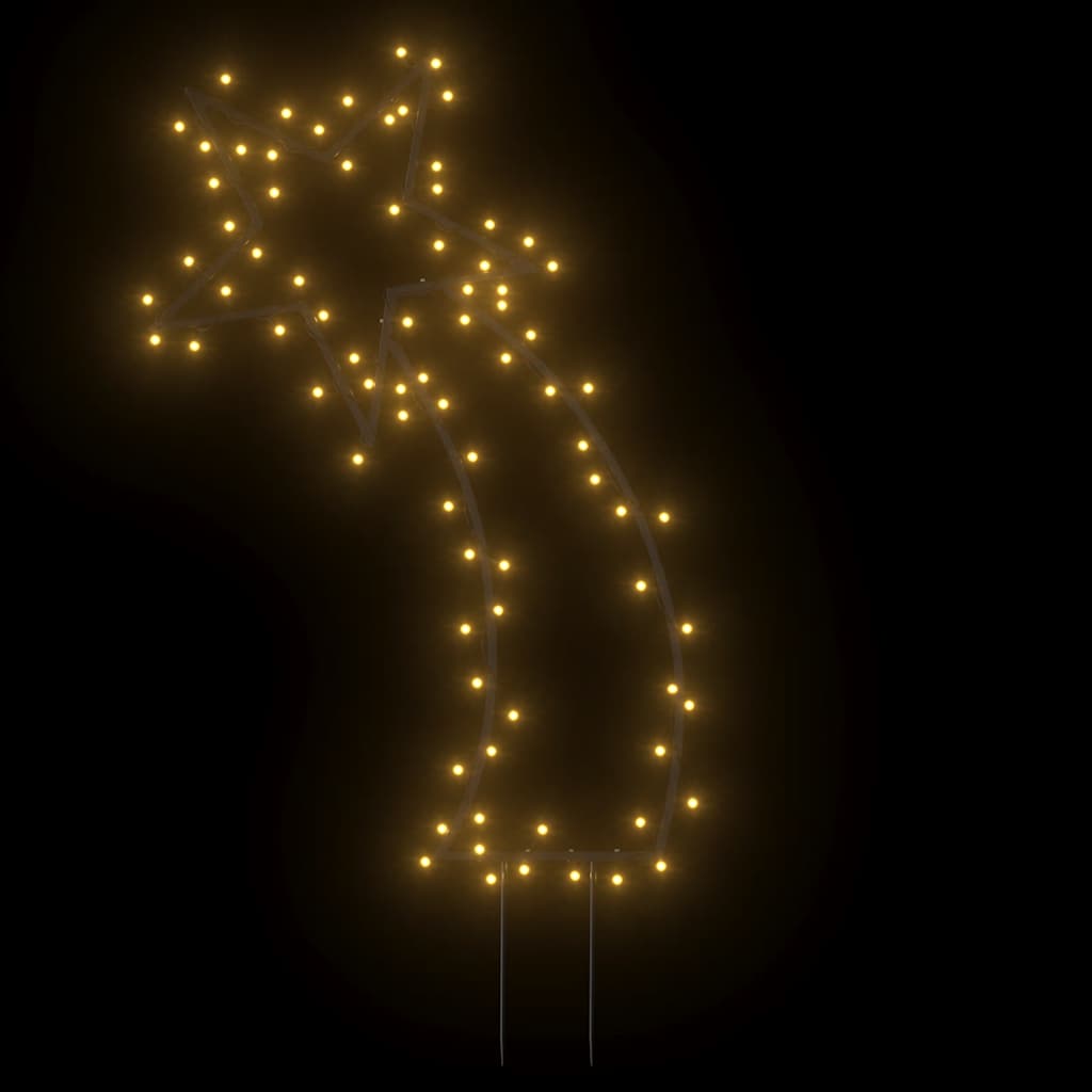 vidaXL Decorațiune meteorit cu lumini de Crăciun/țăruși 80 LED 62 cm vidaXL Decorațiune meteorit cu lumini de Crăciun/țăruși 80 LED 62 cm