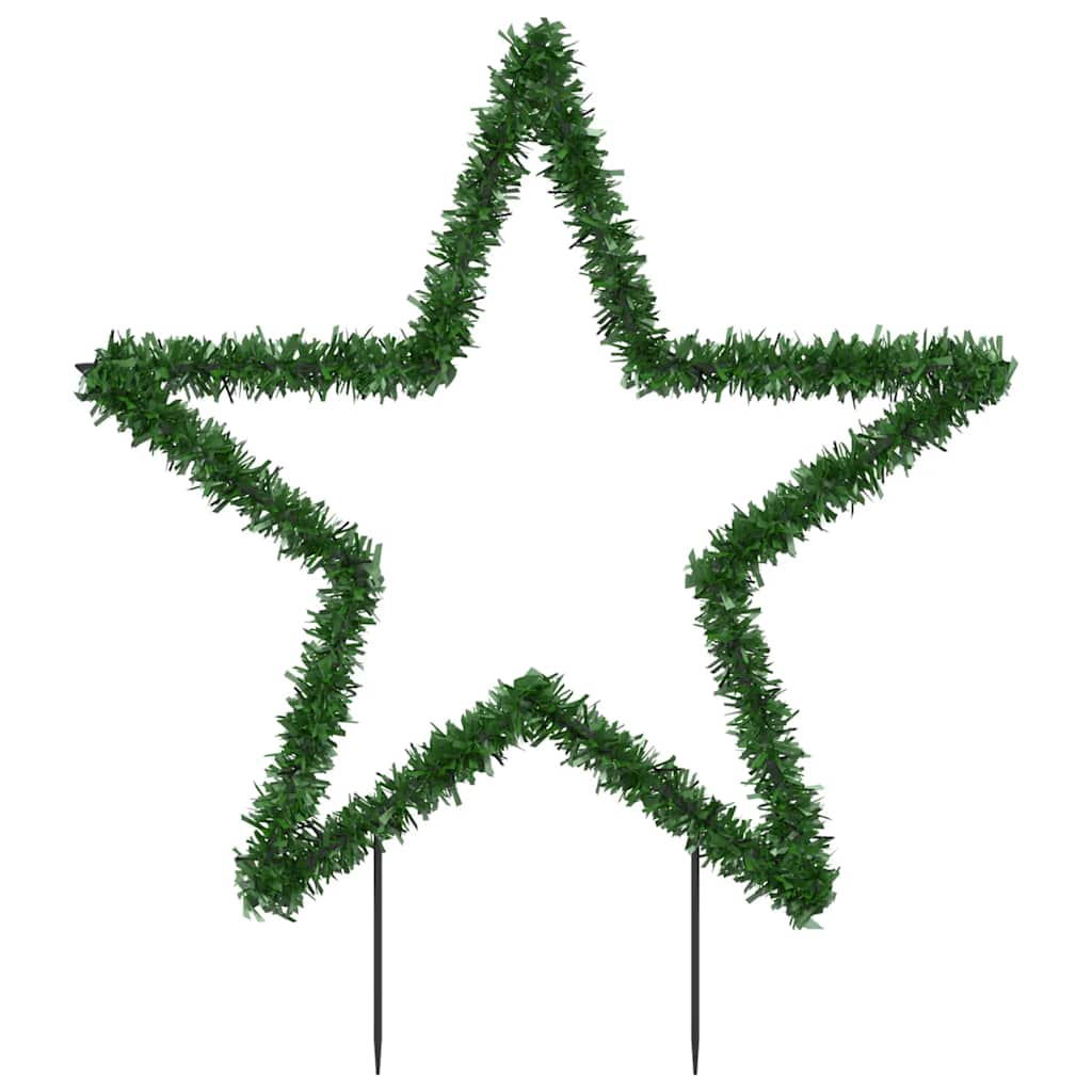 vidaXL Decorațiune stea cu lumini de Crăciun cu țăruși, 115 LED, 85 cm