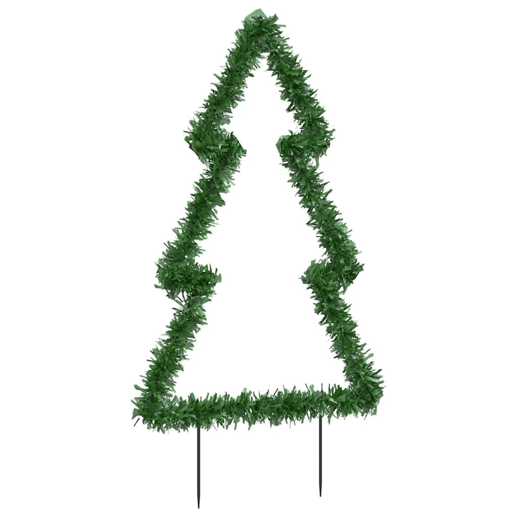 vidaXL Decorațiune brad cu lumini de Crăciun cu țăruși, 115 LED, 90 cm