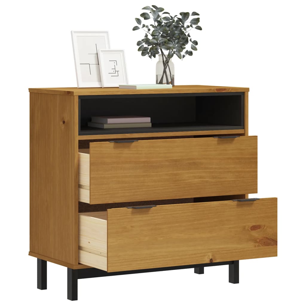 vidaXL Dulap cu sertar „FLAM”, 80x40x80 cm, lemn masiv de pin vidaXL Dulap cu sertar „FLAM”, 80x40x80 cm, lemn masiv de pin