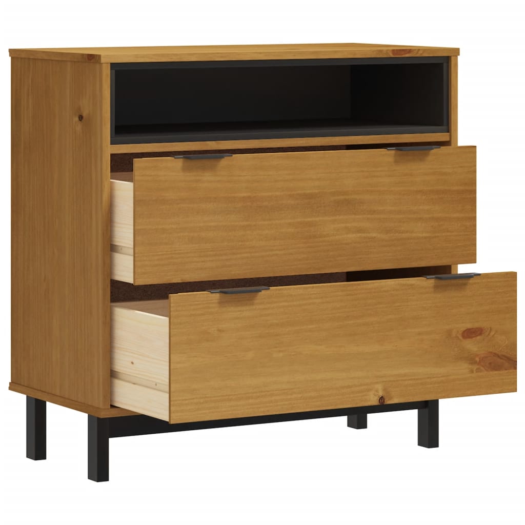 vidaXL Dulap cu sertar „FLAM”, 80x40x80 cm, lemn masiv de pin vidaXL Dulap cu sertar „FLAM”, 80x40x80 cm, lemn masiv de pin