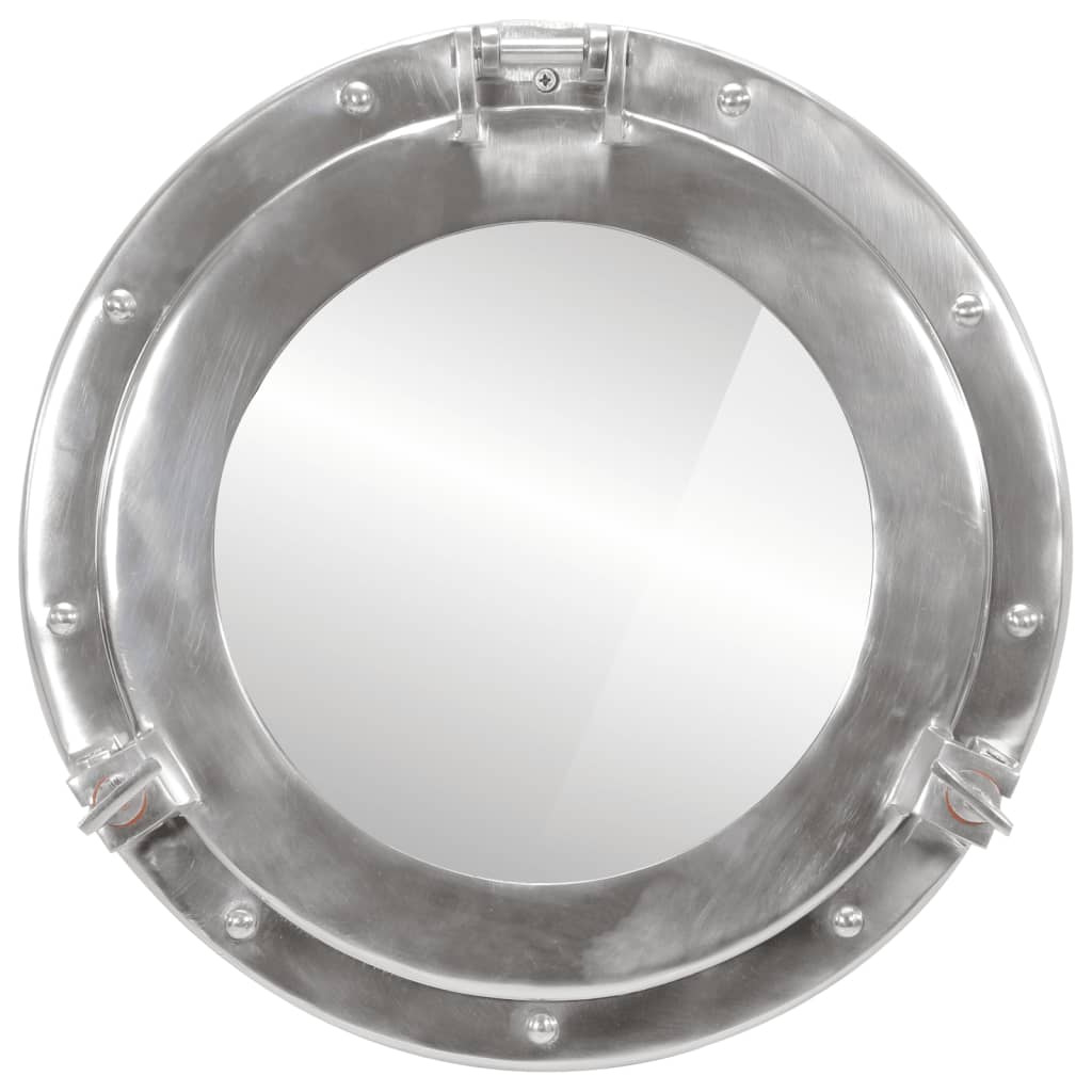 vidaXL Oglindă hublou de perete Ø38cm aluminiu și sticlă vidaXL Oglindă hublou de perete Ø38cm aluminiu și sticlă