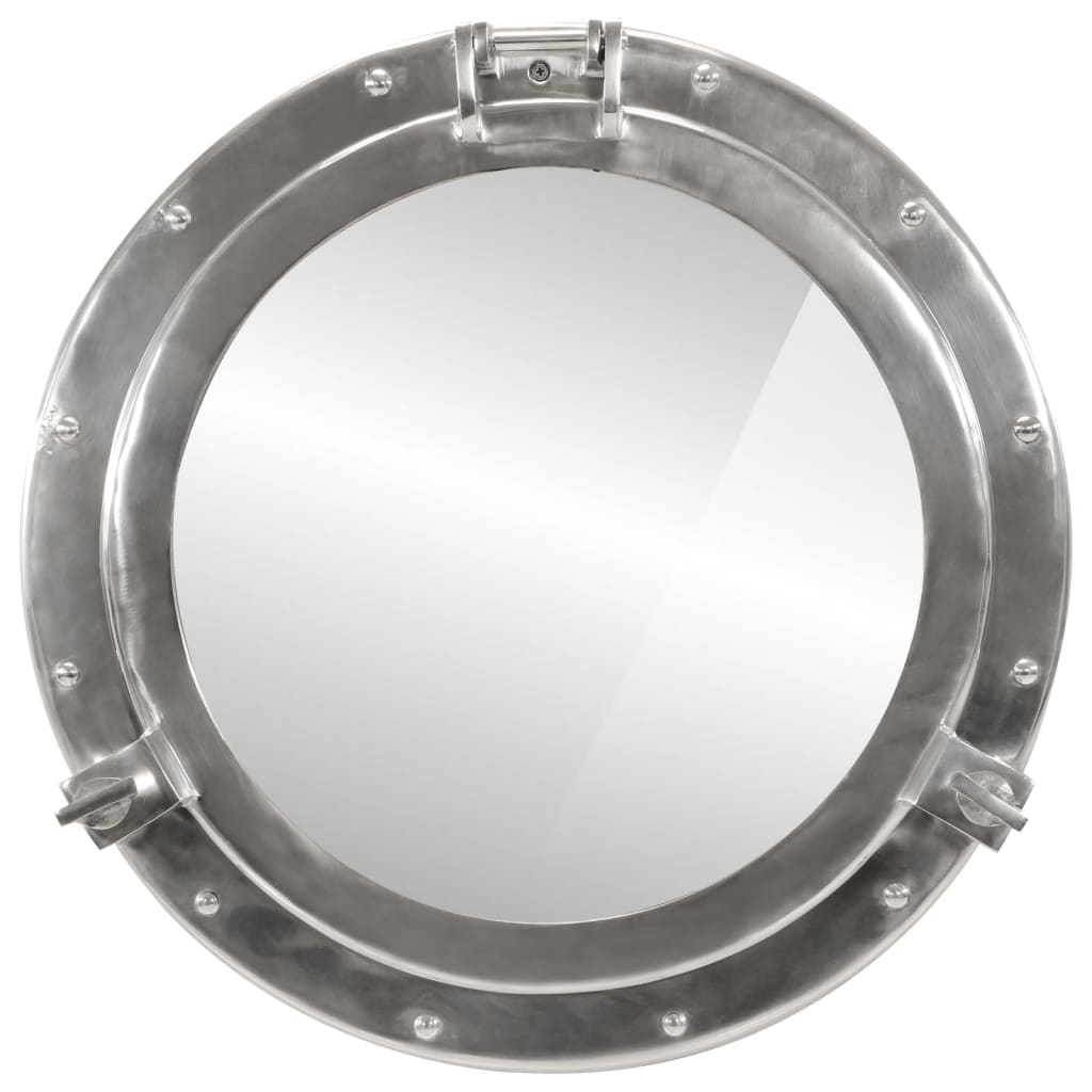 vidaXL Oglindă hubloul de pus pe perete Ø50 cm Aluminiu și Sticlă vidaXL Oglindă hubloul de pus pe perete Ø50 cm Aluminiu și Sticlă