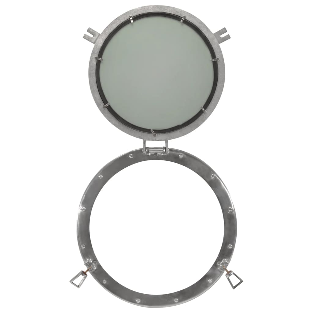 vidaXL Oglindă hubloul de pus pe perete Ø50 cm Aluminiu și Sticlă vidaXL Oglindă hubloul de pus pe perete Ø50 cm Aluminiu și Sticlă