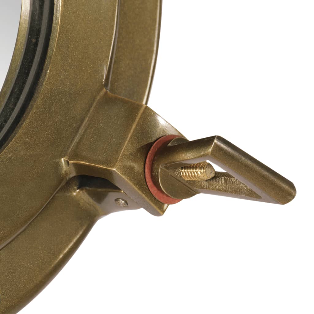 vidaXL Oglindă hublou de perete Ø30 cm aluminiu și sticlă