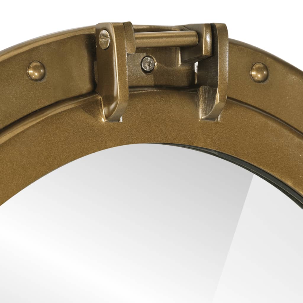 vidaXL Oglindă hubloul de pus pe perete Ø50 cm Aluminiu și Sticlă