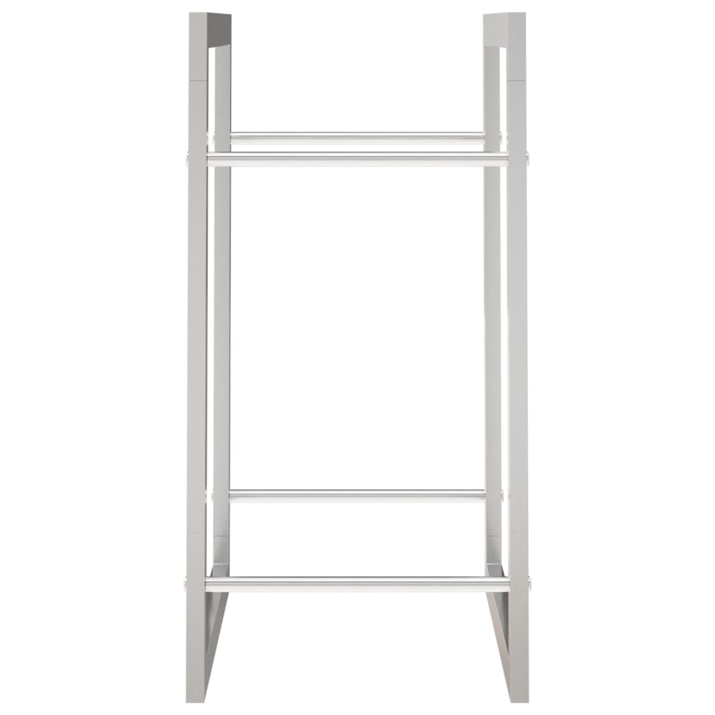 vidaXL Suport pentru lemne de foc, 50x28x56 cm, oțel inoxidabil vidaXL Suport pentru lemne de foc, 50x28x56 cm, oțel inoxidabil