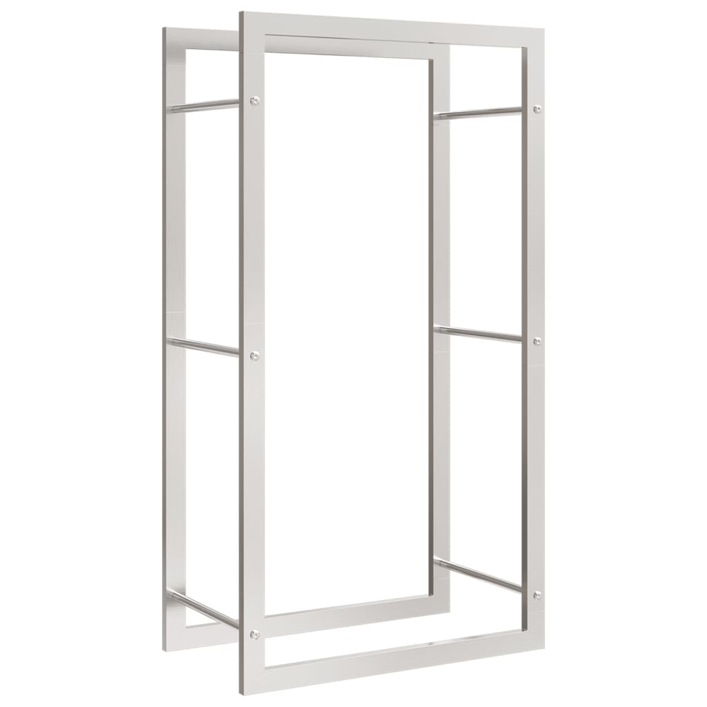 vidaXL Suport pentru lemne de foc, 50x28x94 cm, oțel inoxidabil vidaXL Suport pentru lemne de foc, 50x28x94 cm, oțel inoxidabil