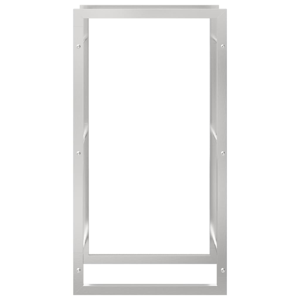 vidaXL Suport pentru lemne de foc, 50x28x94 cm, oțel inoxidabil vidaXL Suport pentru lemne de foc, 50x28x94 cm, oțel inoxidabil