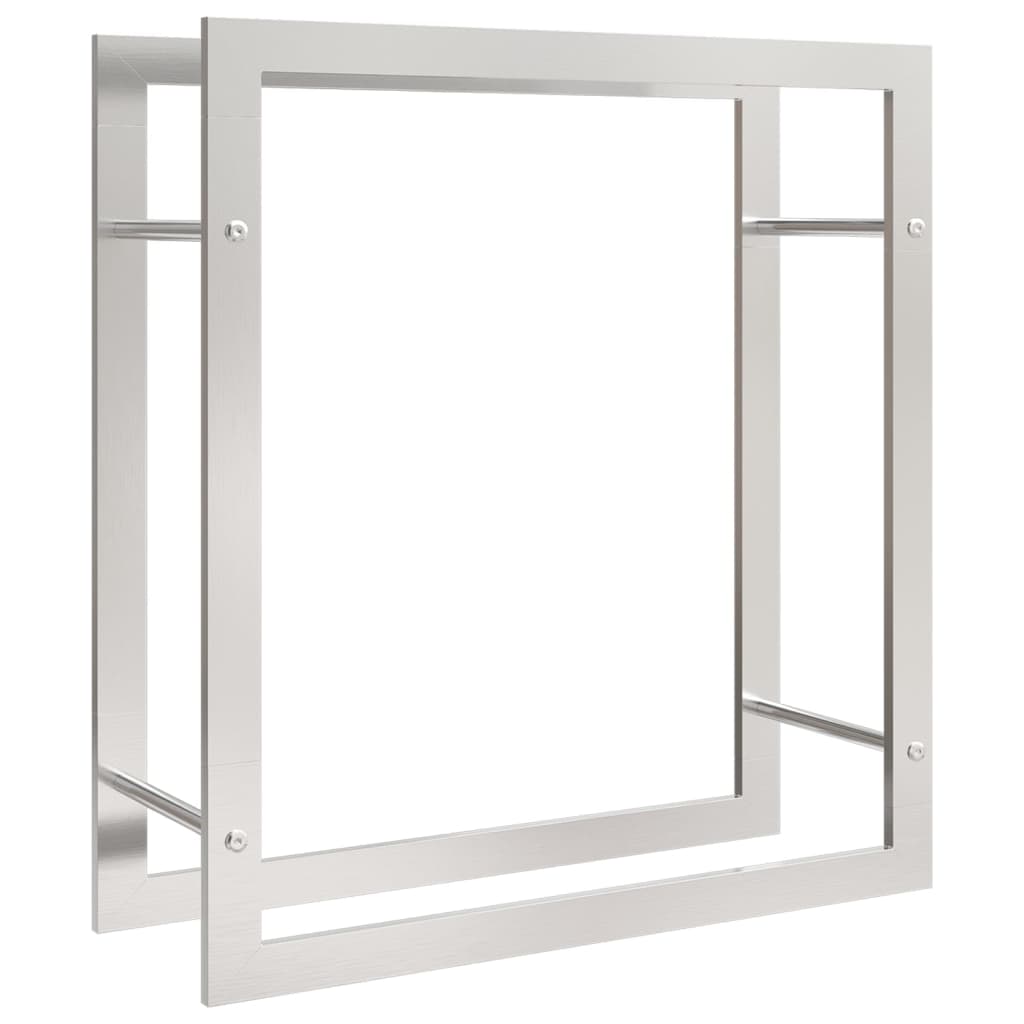 vidaXL Suport pentru lemne de foc, 80x28x86 cm, oțel inoxidabil vidaXL Suport pentru lemne de foc, 80x28x86 cm, oțel inoxidabil
