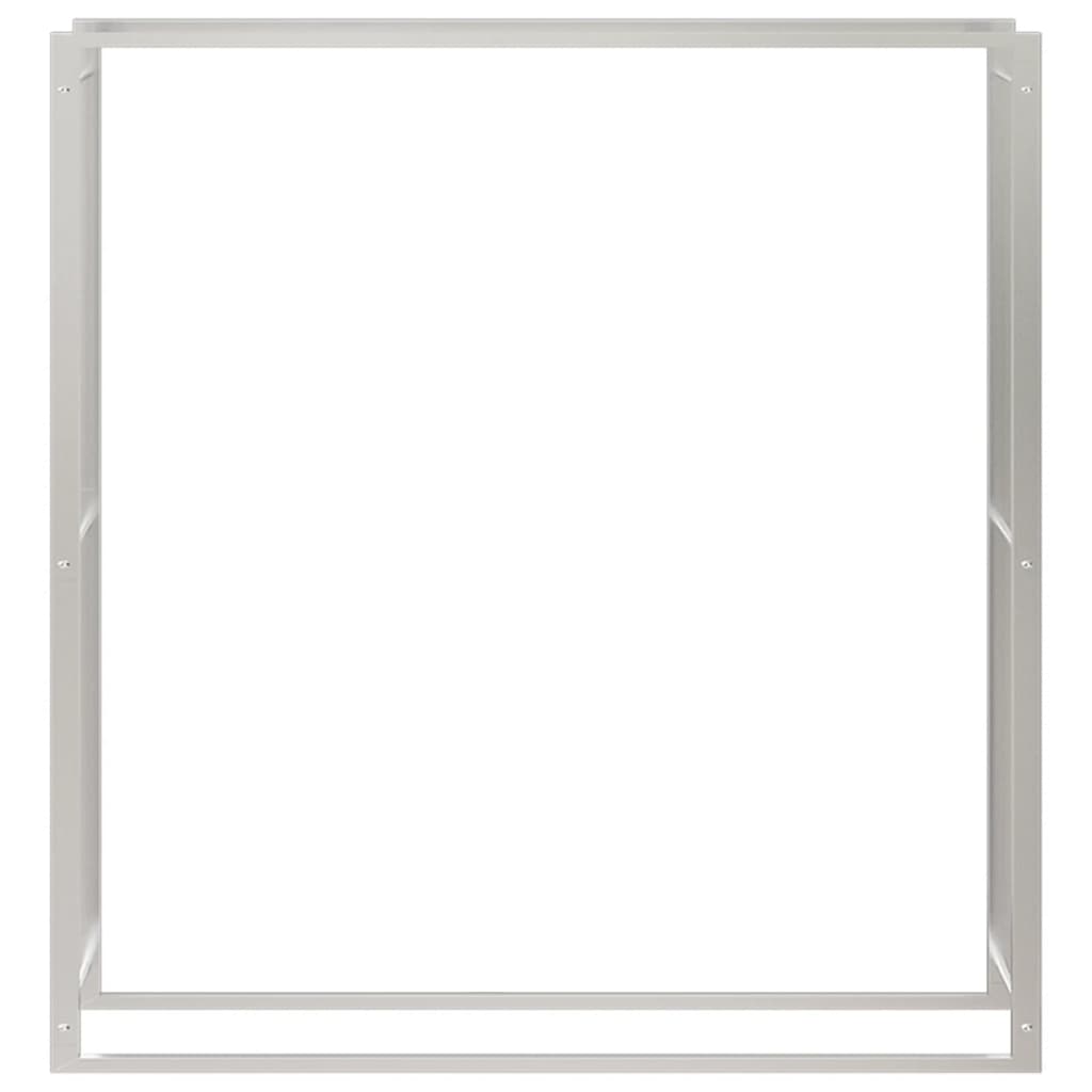 vidaXL Suport pentru lemne de foc, 110x28x116 cm, oțel inoxidabil vidaXL Suport pentru lemne de foc, 110x28x116 cm, oțel inoxidabil