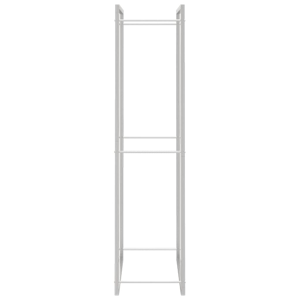 vidaXL Suport pentru lemne de foc, 110x28x116 cm, oțel inoxidabil vidaXL Suport pentru lemne de foc, 110x28x116 cm, oțel inoxidabil