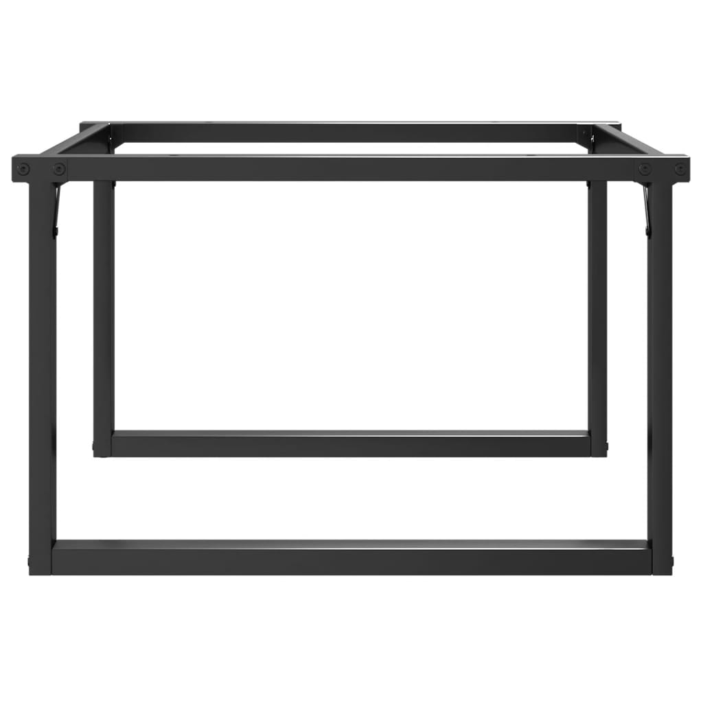 vidaXL Picioare Măsuță de cafea O-Frame 80x70x43 cm Oţel