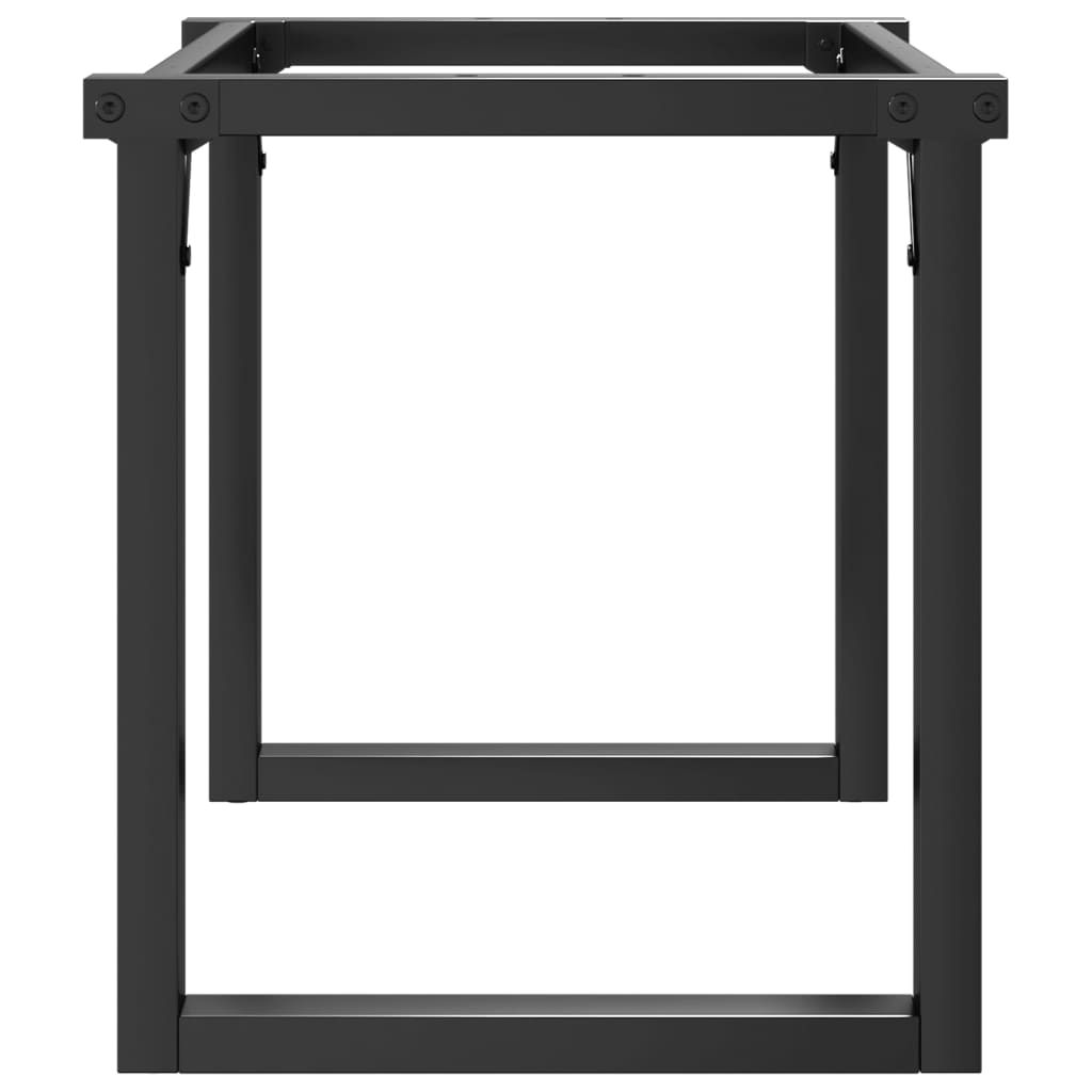 vidaXL Picioare Măsuță de cafea O-Frame 80x40x43 cm Oţel